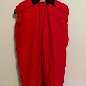 Women’s Size 12 Killtec Snowpants colour Red with suspenders